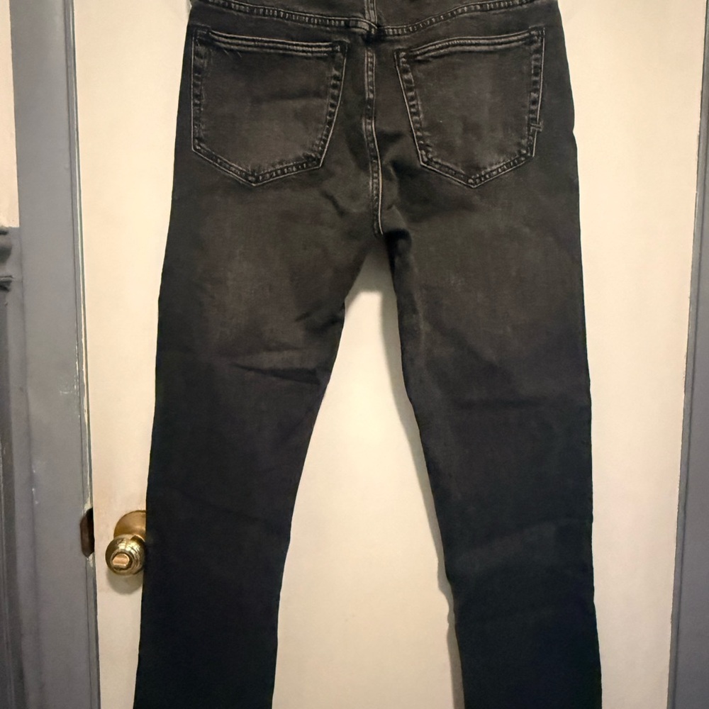 American Eagle AE77 Black straight crop Fit Jeans - Picture 2 of 6